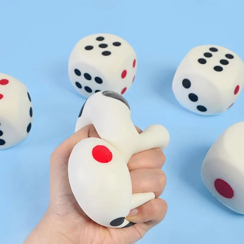 2.75" Jumbo Big Dice Colorful Dices Foam for Game  Activities Reduce Anxiety Stress Relieve for Adults Kids -Giant Soft Fun