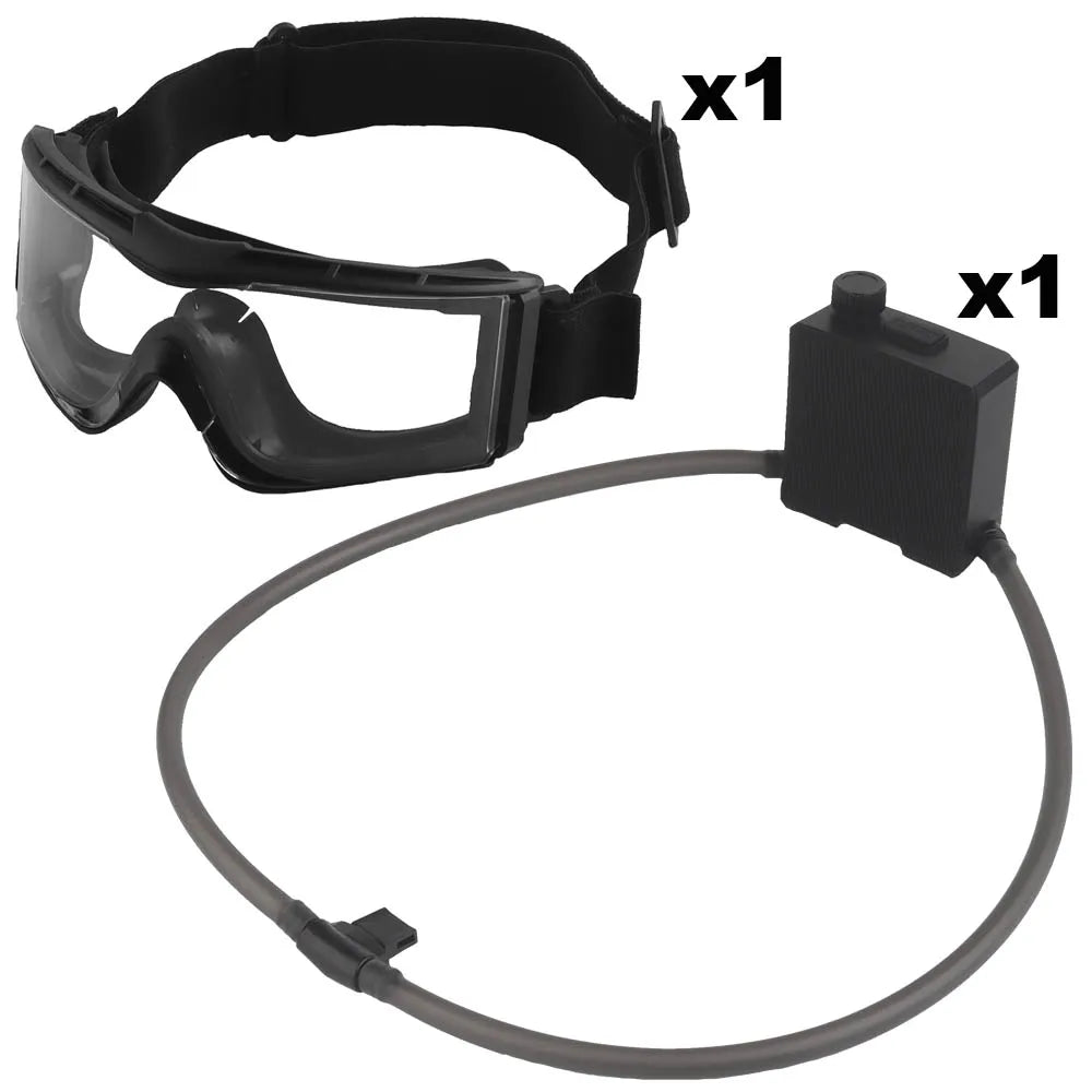 Tactical Goggles Fan Defogger Kit - Anti-Fog Air Ventilation System for Airsoft, Shooting & Skiing Eyewear