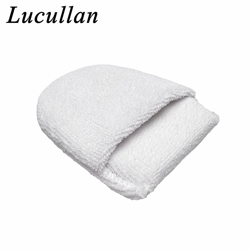 Lucullan White Ceramic Coatings Sponge With Finger Pocket Style Microfiber Applicator Pad