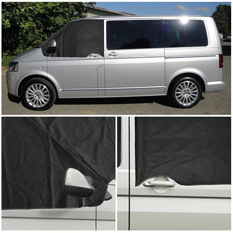 For Deluxe VW T5 T6 Window Screen Cover Curtain Wrap Blind Camping Frost Auto Exterior Protection Windscreen Sunshade