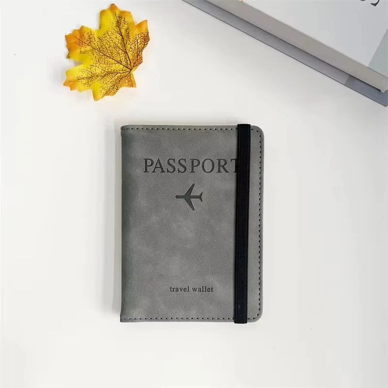 Homefish PU Leather Wallet Travel Passport Purse Card Male Travel Accessories Hand Carry Passport Business Cards Holder Wallet