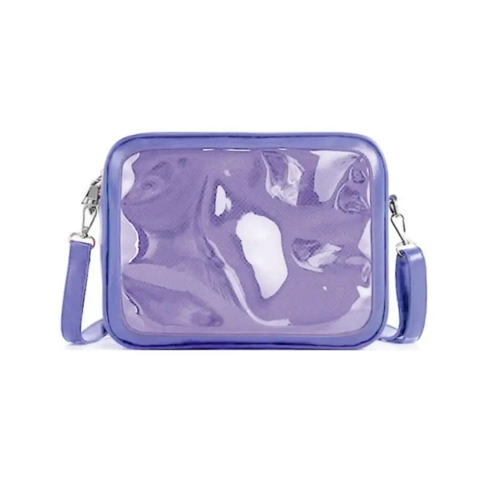 Multifunction Zipper Bag Solid Color Itabag PU Cotton Bag Transparent Bags Wallet Storage Bag Shoulder Bag Travel