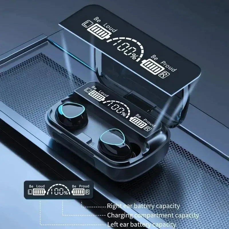 M10 TWS Wireless Headphone Bluetooth Earphones Waterproof Earpieces Sport Earbuds For Smartphone Laptop Notebook Music Headset
