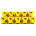 D8 Polyhedral Dice 15.5mm TRPG DND Digital Dice Game Set 8 Sides 10Pcs for Board Game