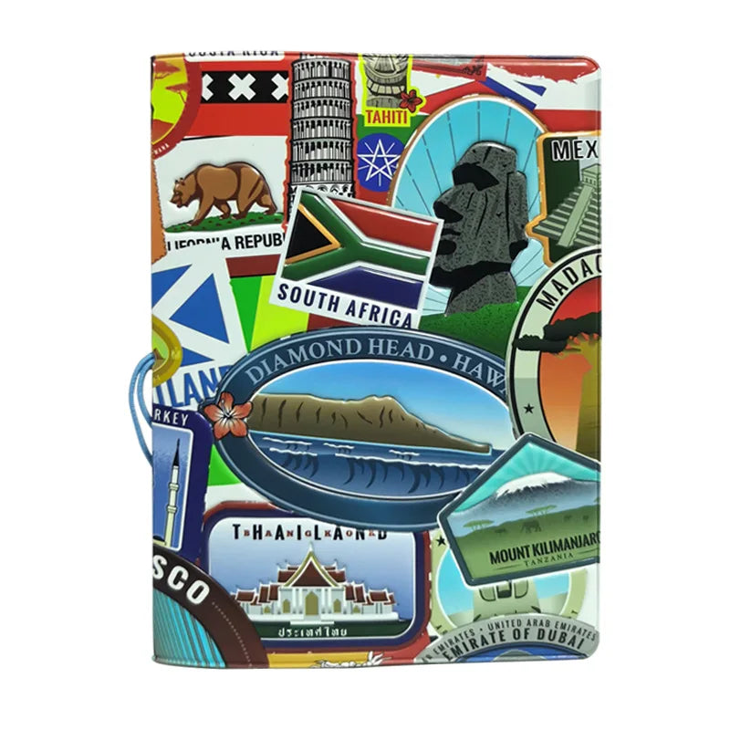 1 Piece I Love Travel 3D PVC Passport Case/Cover Passport Holder/Wallet School Supplies Stuff for Students