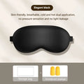 Soft Silk Sleep Eye Mask Light Blocking Breathable Eye Protection Zero Eye Pressure Adjustable Strap Skin-friendly Eye Covers
