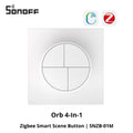 SONOFF Orb 4-In-1 Fusion Series SNZB-01M Zigbee Smart Scene Button One-Touch Scene Trigger Zigbee & eWeLink Remote Dual Protocol