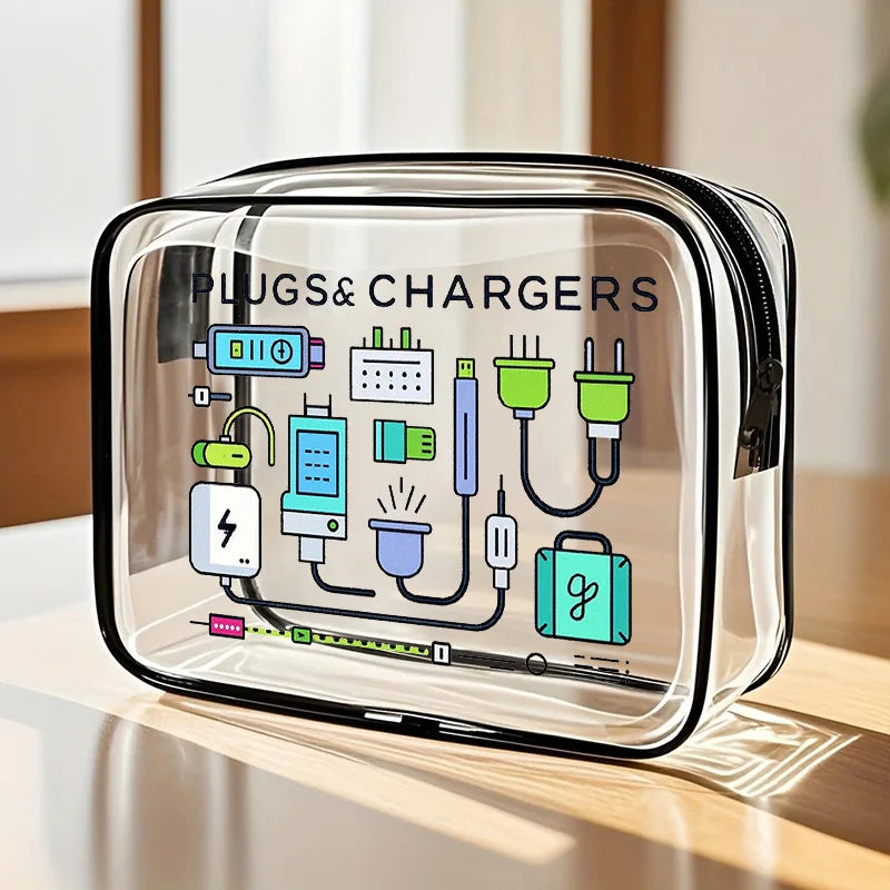 Medicine Cosmetic Bag Women Large Capacity Travel Organizer Easy Wipe Clean Toiletry Pouch Daily Use Trip Toiletry Travel Bag