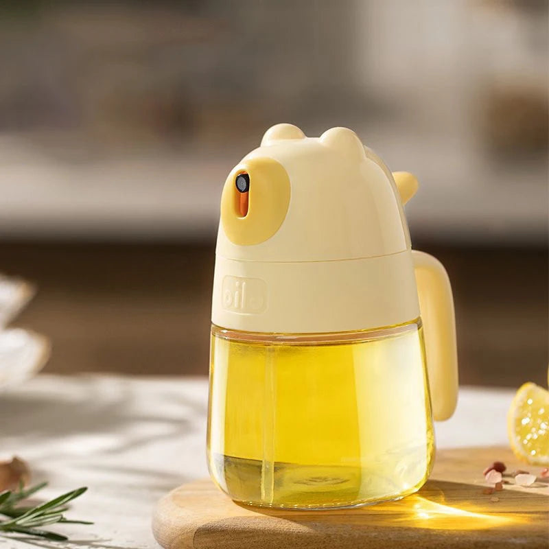Press Type Glass Oil Spray Oil Bottle Spray Oil Dispenser Oil Jar BBQ Kitchen Baking Roasting Picnic Kitchen Toolglass Oil Spray