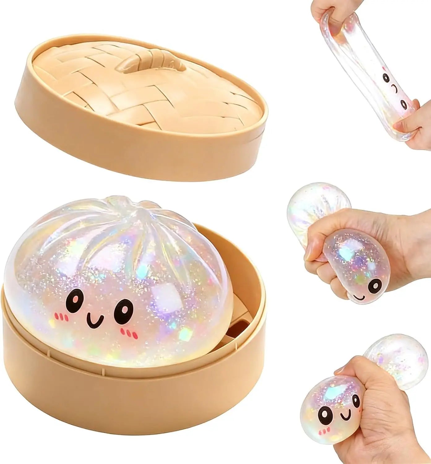 100+Pcs Surprise Box Toys Novelty Stress Relief Assorted Squishy Figures Blind Box Fun Mystery Fidget  Stress Relief Surprise