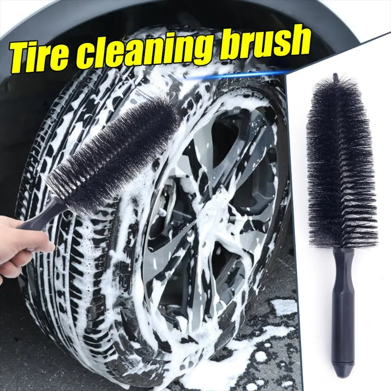 Car Wheel Tire Wash Cleaning Brush Rim Scrubber Cleaner Duster Handle Tyre Cleaning Detailing Brushes Cars Cleaning Tools