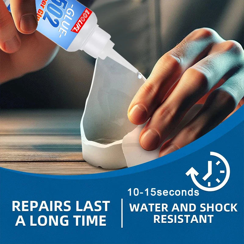 502 Super Glue 20g 1-5pcs Instant Strong Bond Adhesive Fast Dry Universal Glue for Plastic Wood Metal Rubber Ceramic DIY Repair