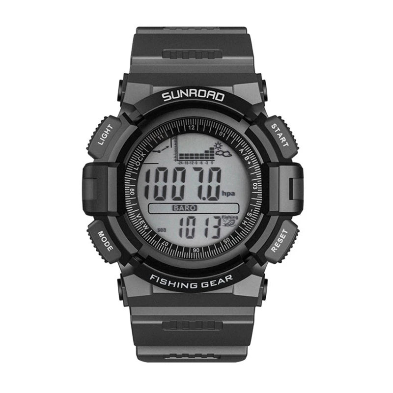 Digital Men's Fishing Watches  Water Depth Temperature Monitor Altimeter Compass Barometer Alarm Clock Waterproof 50m Backlight