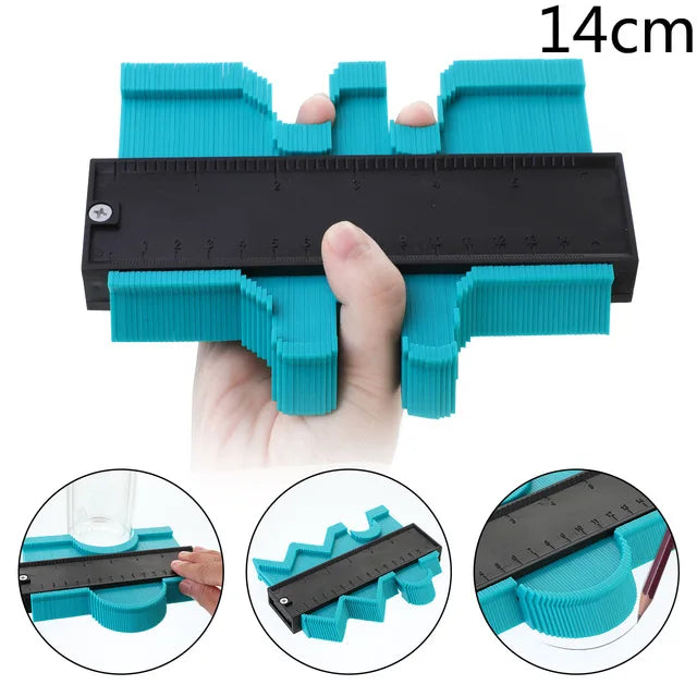 Onnfang Shape Gauge Duplicator Profile Duplication Gauge Contour Template Plastic Contour Copy Duplicator Measuring Tool