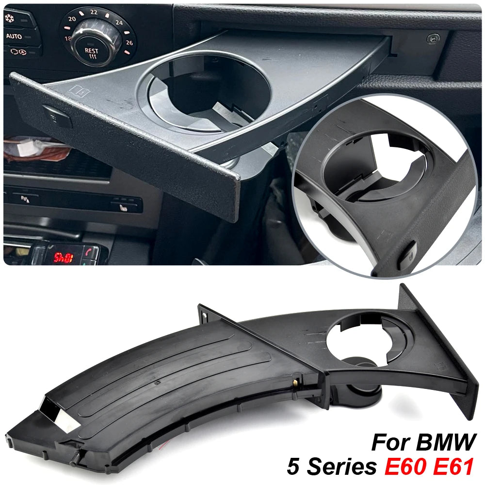 51459125622 Car Front Drink Cup Holder OEM For BMW 5 Series E60 E61 M5 525i 528i 530i 535i 550i 2004-2010