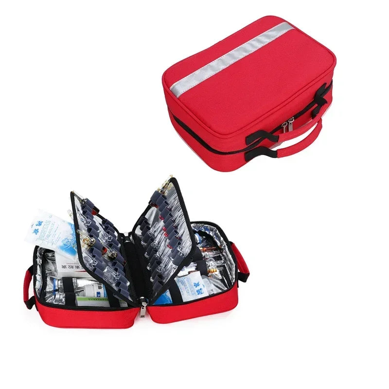 Portable Outdoor Medical First Aid Bag Family Small-scale Refrigerated Emergency Kit Waterproof Wear-resistant Sport Travel Bag