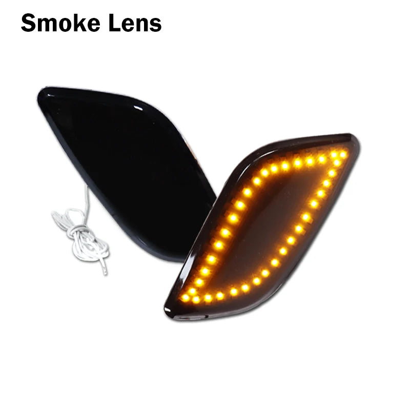 For Subaru Impreza RS TS WRX 2002 2003 Switchback Amber LED Front Side Marker Turn Signal Lights w/ White DRL Driving lights 12V
