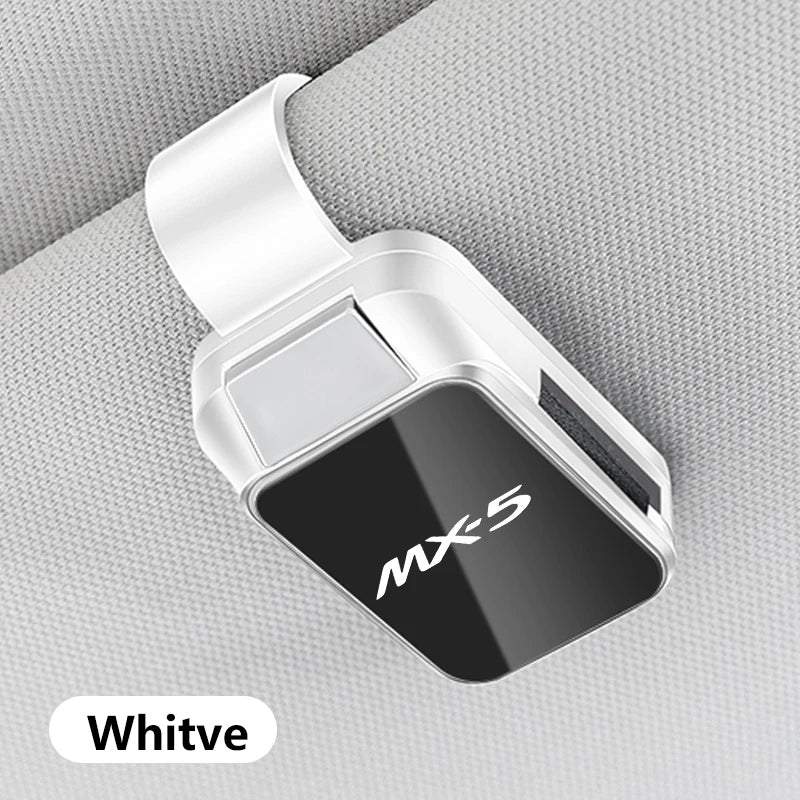 SKYACTIV LOGO For Mazda Axela 3 6 CX-30 CX-5 CX-9 MX-5 CX-8 Car Sun Visor Glasses Case Storage Wear-Resistant Sunglasses Holder