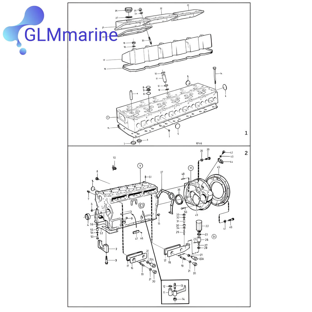 3583786 Boat Diesel Engine Head Gasket Kit for Volvo Penta D AD TMD TAMD KAD KAMD 41 42 43 Models Motors 876530 21501189