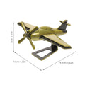 Mini Retro Diecast Propeller Airplane Decorative Metal Plane for Boys Birthday Party Favor Home Office