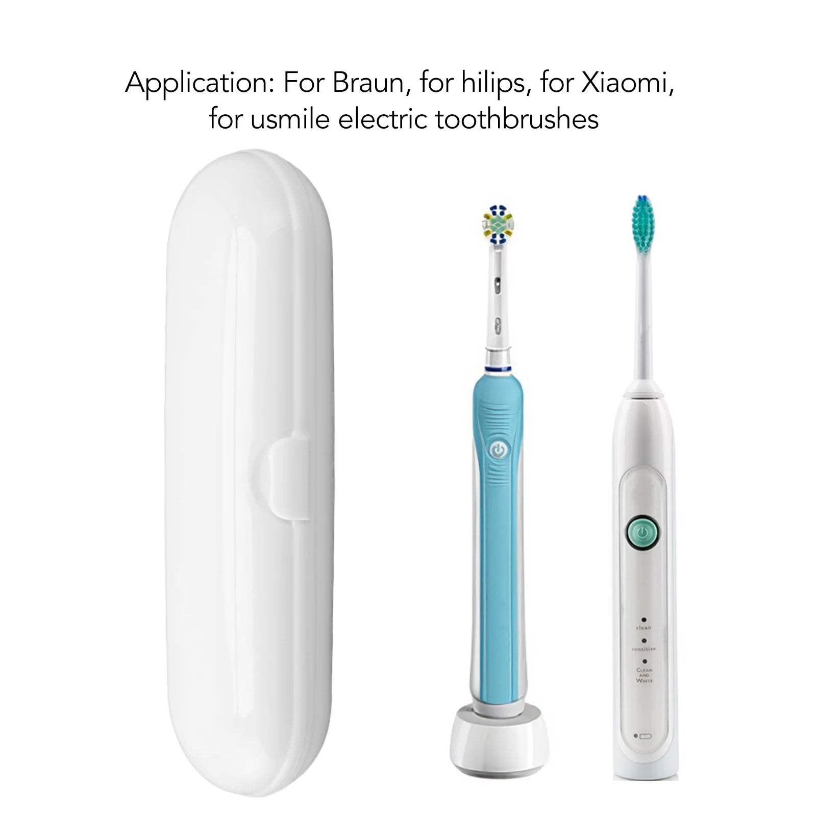 Electric Toothbrush Travel Case Portable Food Grade Plastic Large Capacity Portable Travel Toothbrush Holder