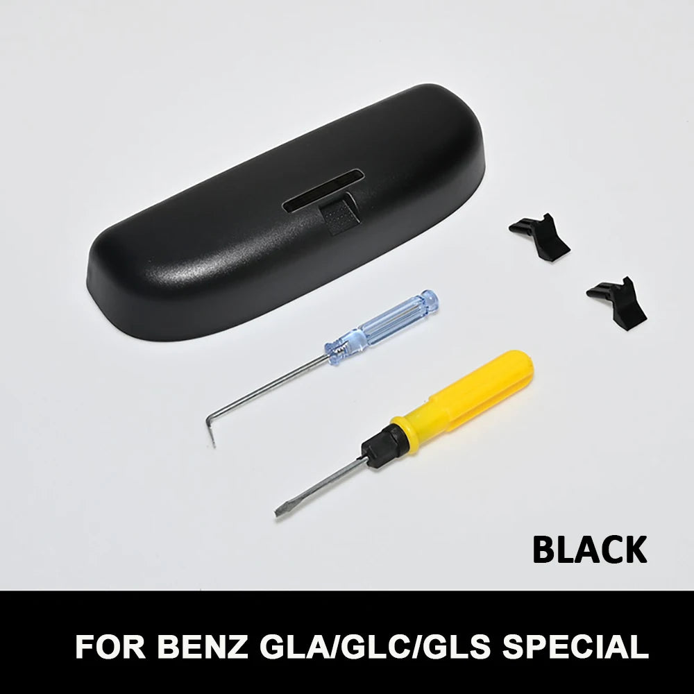 Car Sun Glasses Holder Case for Mercedes Benz W212 C180 E63 C300 E250 C E CLASS GLK GLC GLE AMG X204 W205 W203 Accessories