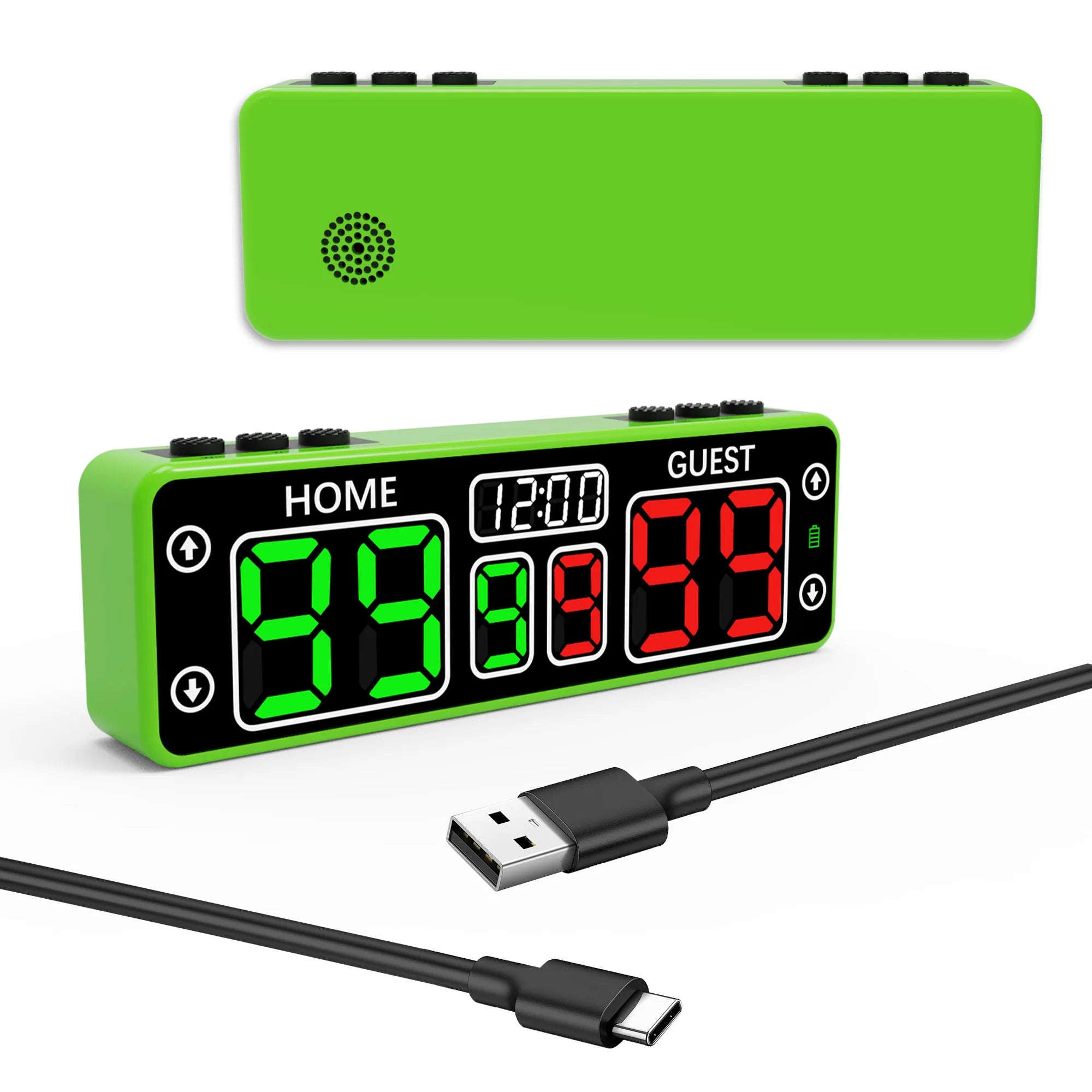 Touch Smart Scoreboard With Timer, Portable Mini Electronic Scoreboard, 10 Digit Tabletop Scoreboard for Sports & Games