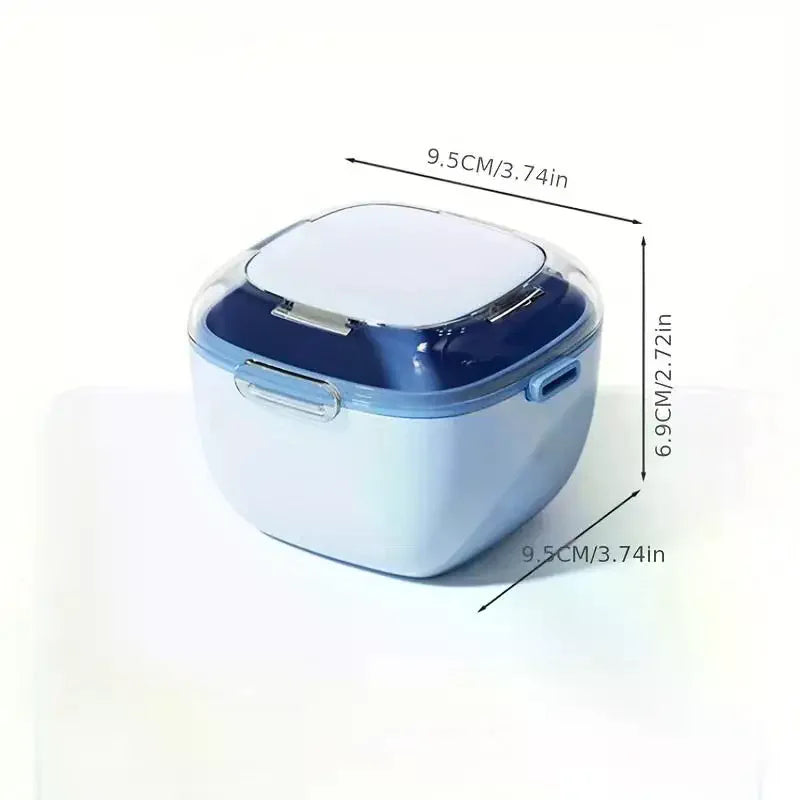 Denture Case with Lid Portable Denture Box for Travel and Daily Cleaning