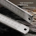 2026 New 1pc Dual-Purpose Stainless Steel Ruler - 20' Professional Measuring Tool & Emergency Window-Breaking Lifesaver Gauge