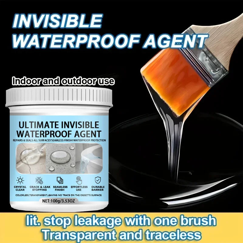 Magic Transparent Waterproof Glue-Colorless Nano Sealant, One-Time Application Leak-Proof Invisible Coating-Waterproofing Agent