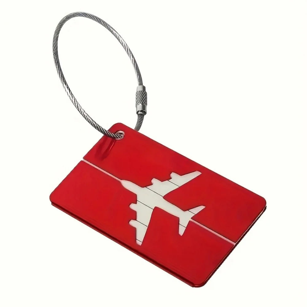 Premium Aluminum Travel Luggage Tag Durable Luggage Identification with Business Card Holder Fashion Tag Travel Accessories