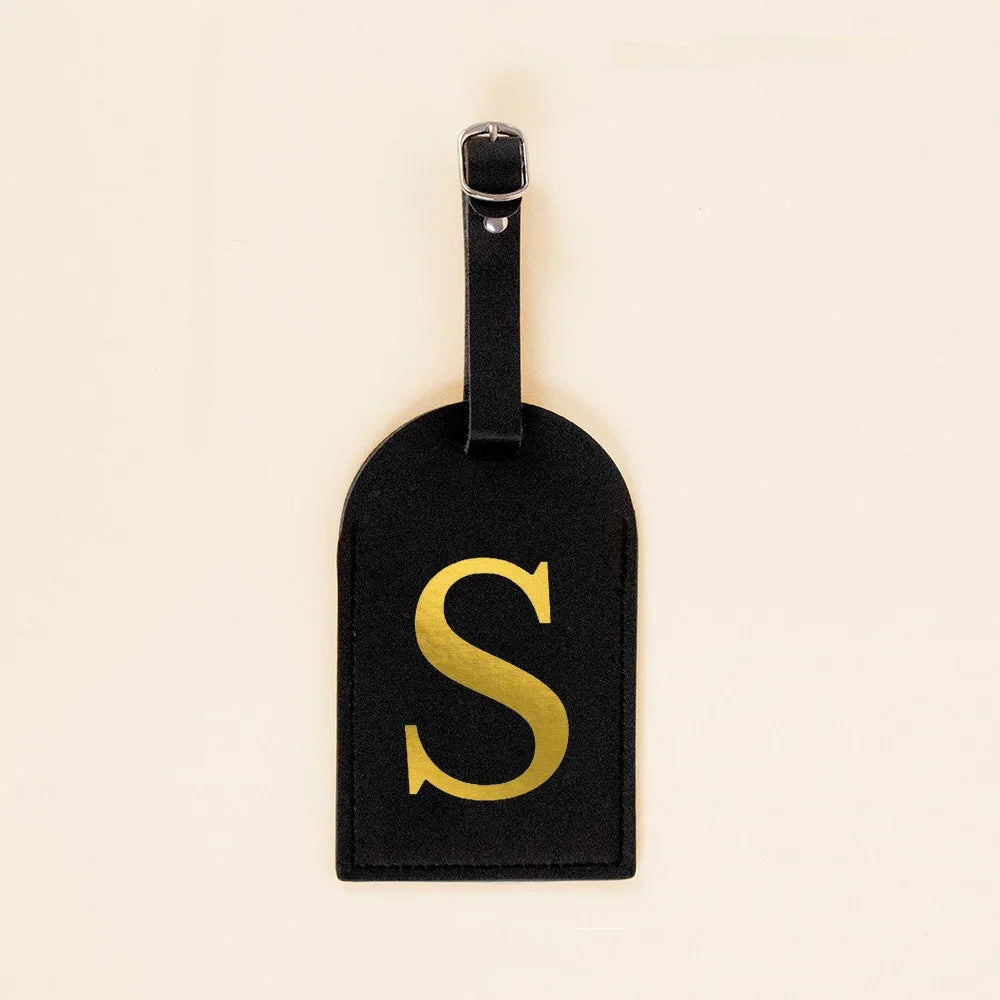 Initial Luggage Tags Handbag key Holders Travel Bag Key Wallets Label Tag Suitcase Identify Labels with Privacy Cover