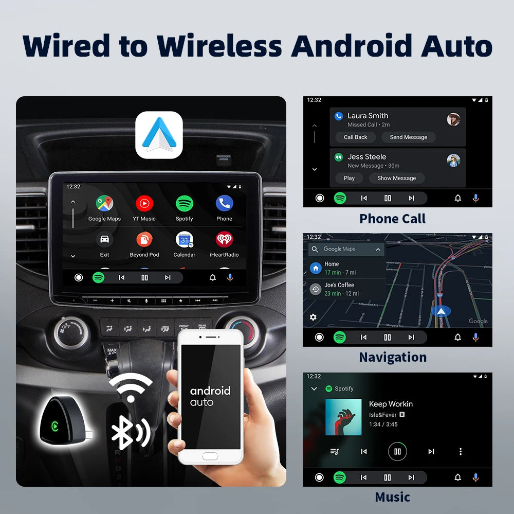 Wireless Apple CarPlay Adapter,Upgrade CarPlay Adapter Mini Design for Car Wired to Wireless CarPlay Plug-and-Play