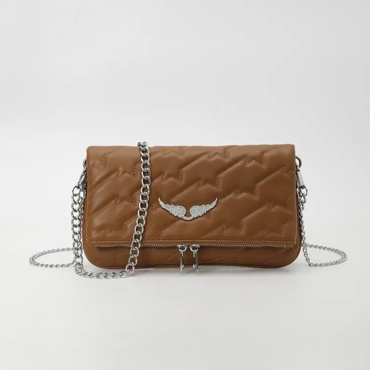 Chic Elegant Diaper Bags For Women Vintage Leather Messenger Bag Designer Crossbody Bag Simple Large Capacity Shoulder Bag