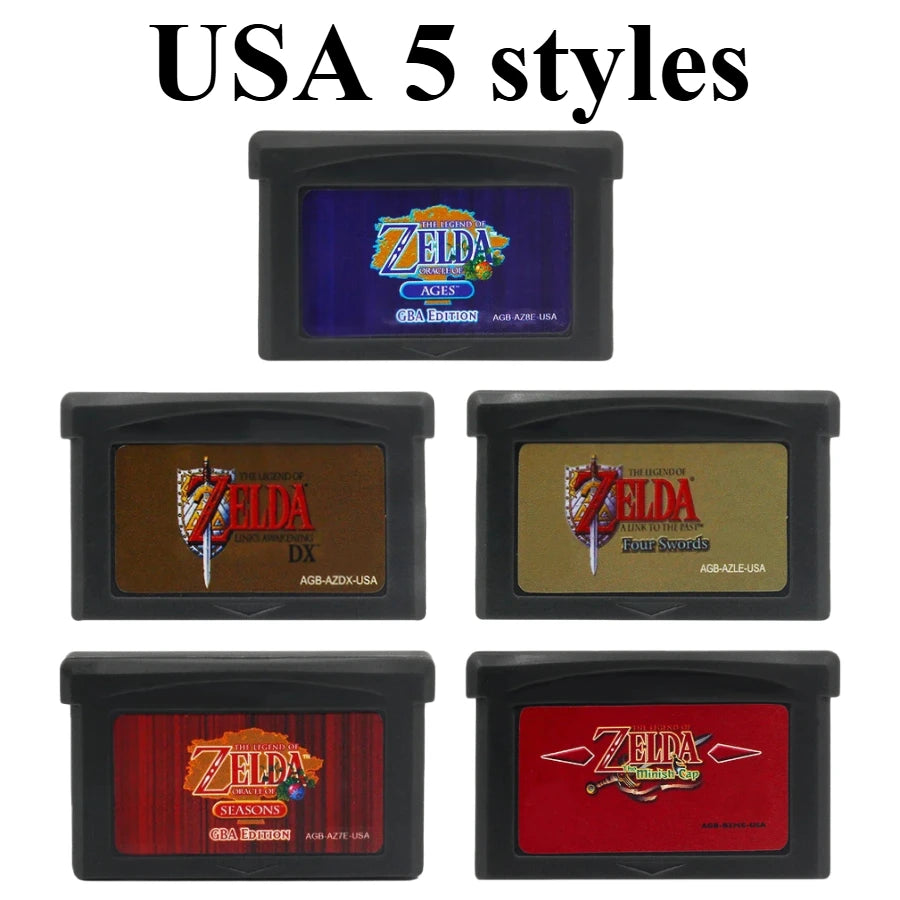 32 Bit Video GBA Game Cartridge Game Console Game Card Link To The Past Awakening DX Minish Cap EUR/USD Version