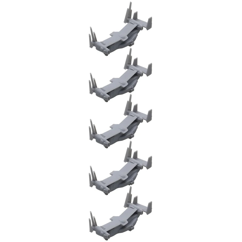 5PCS 1/2000 700 400 350 Scale V-22 Osprey Medium-size Transport Helicopter Folded Wing Military Plane Model Ornaments for Study