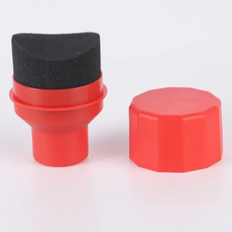 Car Tire Waxing Sponge, Car Wax Applicator Pad with Lid, Curved Shape, Easy Waxing Tire Sponge, Tire Cleaning Tools & Detailing