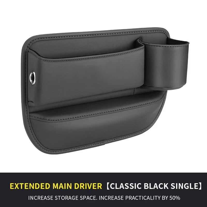 Car Seat Gap Storage Box Multifunction Car Interior Crevice Organizer Auto Seat Central Control Storage Bag With Cup Holder