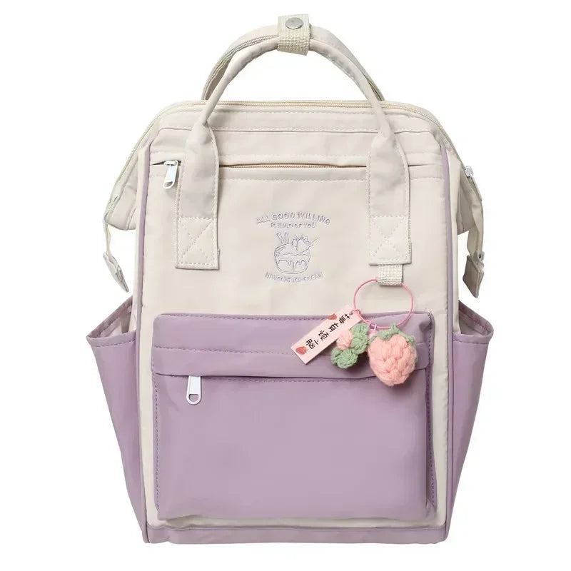 Japan Trend Backpack Kawaii Bag Waterproof Backpack Leisure School Bag for Girls Large Capacity Sports Weekend Travel Backpack