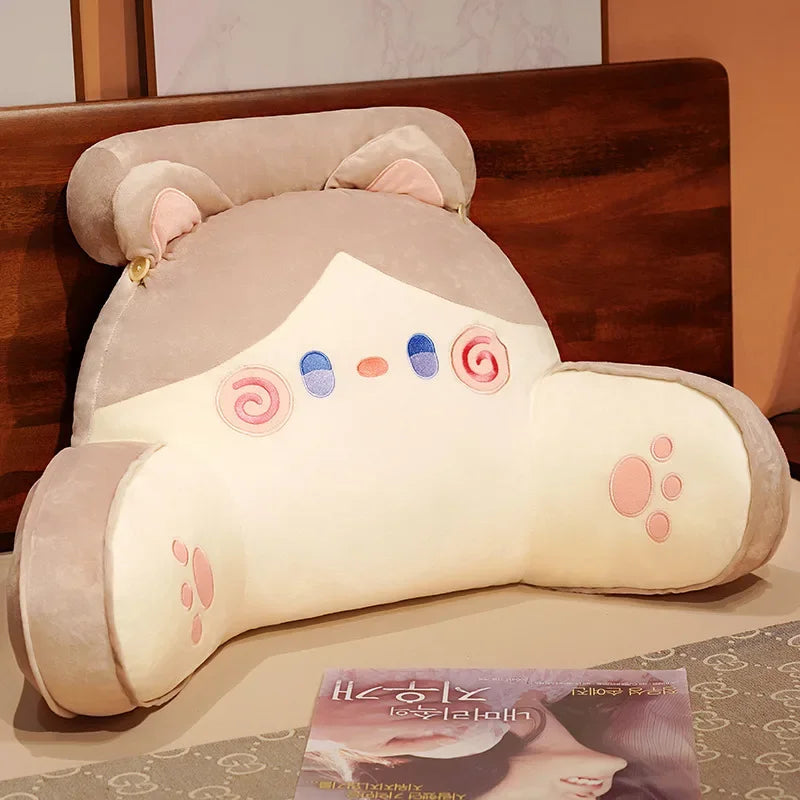 Tatami mattress cartoon headrest cushion soft bag backrest mattress sofa cushion waist  waist cushion