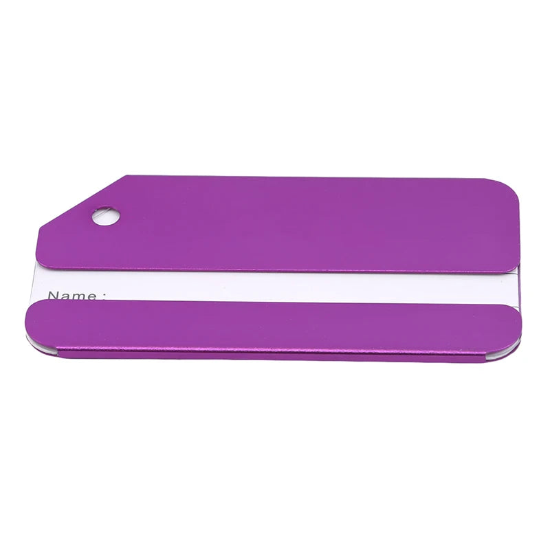5Pcs Luggage Tags Aluminium Alloy Suitcase Tag Luggage Tag Id Luggage Tags For Suitcases Travel Luggage Baggage Identifier
