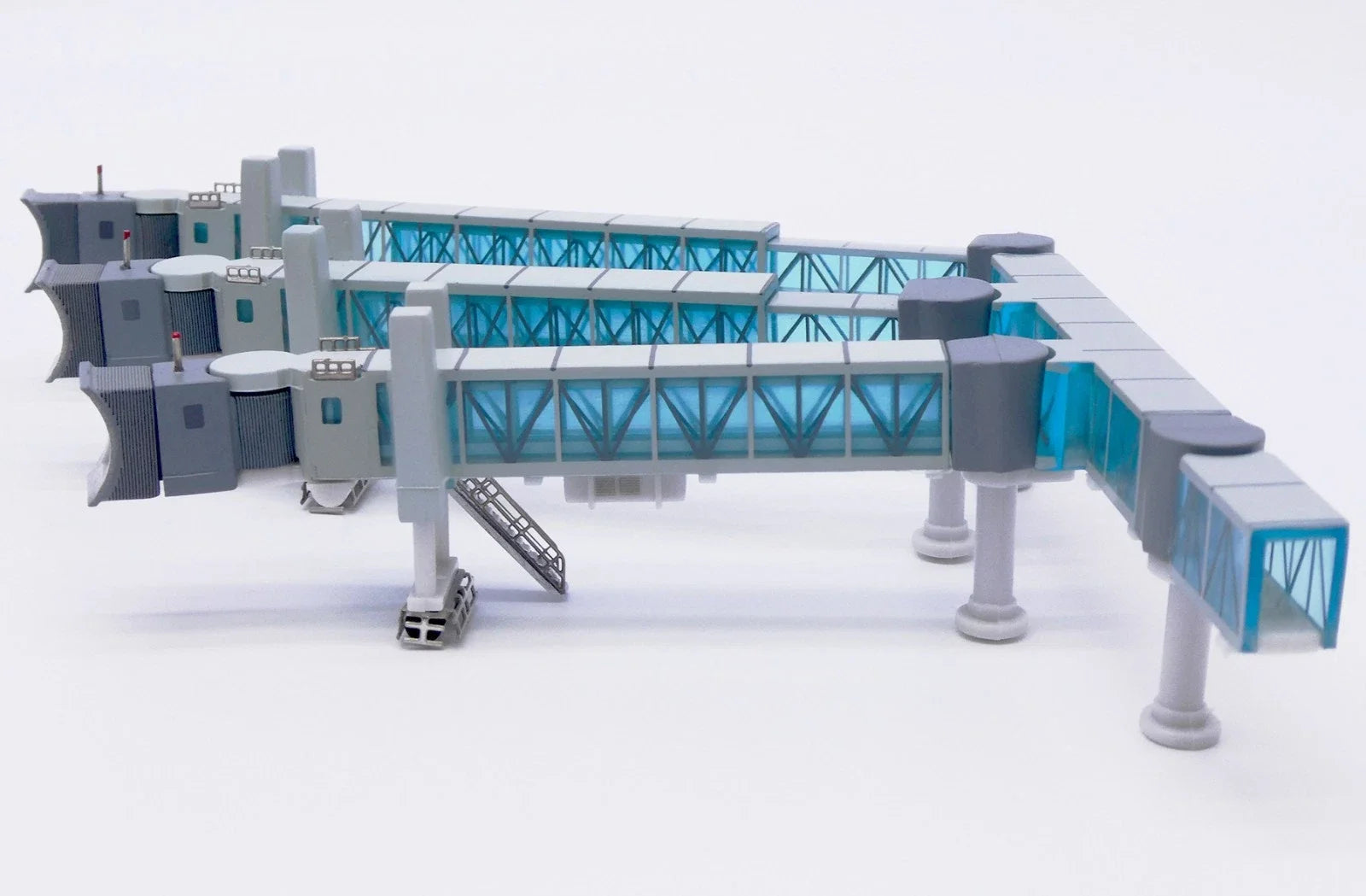 LH4385 1:400 Plastic Collectible Airport Passenger Bridge Simulation Finished Souvenir JC Wings for Airbus A380 Model