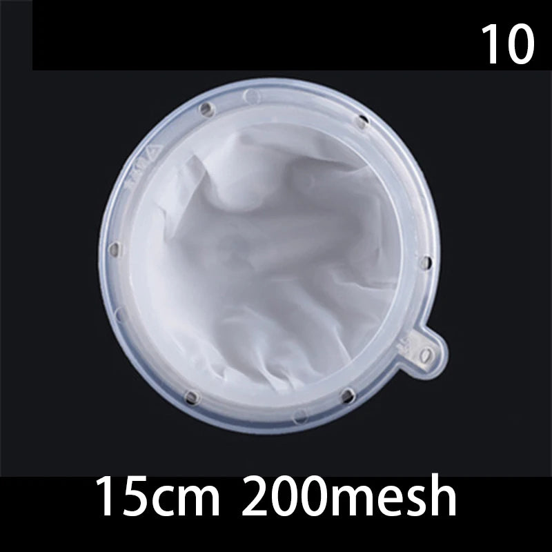 1pc 100/120/200/300/400/450 Mesh Nylon Filter Stainless Steel Funnel For Fruit Milk Traditional Chinese Medicine Oil White Wine