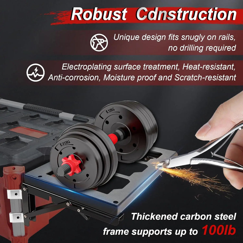 Packout Mount Compatible with Packout Toolbox Side Storage Can be Mounted on Wall or Floor