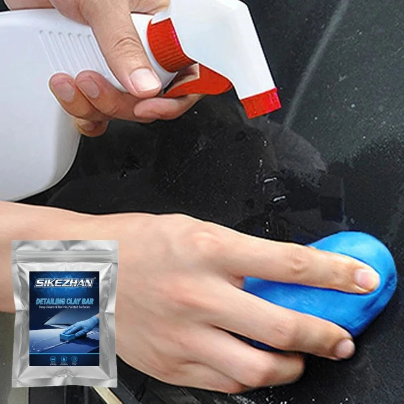 Auto Detailing Clay Bar SIKEZHAN Stain Remover Clay Block Cleans Iron Overspray For Car Motorcycle Paint Surface Restoration