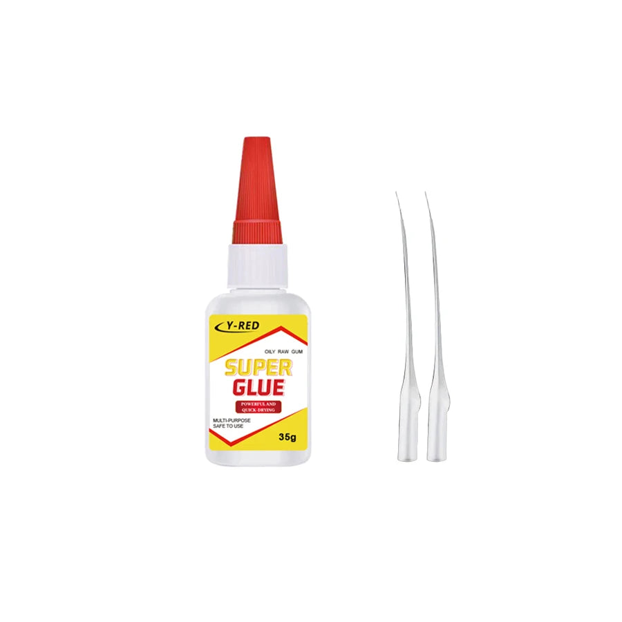 35g/50g Strong Bond Super Glue, Fast Drying Cyanoacrylate Adhesive for Leather, Rubber, Wood, Metal, Plastic, Home & Toy Repair