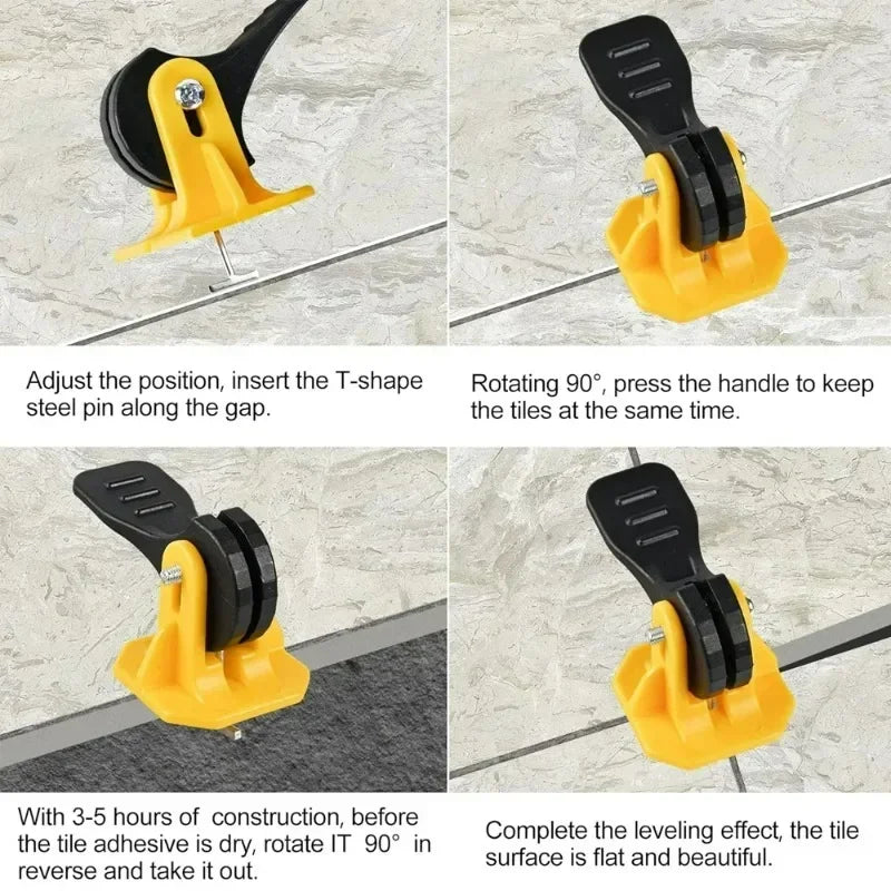 10/50pcs Floor Tile Leveling Spacers Clips Ceramic Leveler Adjuster for Tile Laying Fixing Flat Ceramic Wall Construction Tools