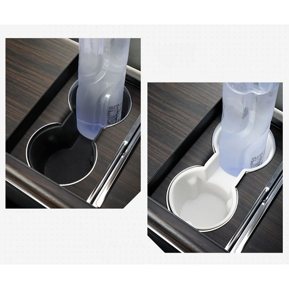 Water Cup Holder For Tesla Model X 2023 - 2026 Model S Central Control Drinks Holder Rear Seat Water Cup Cover Accessories