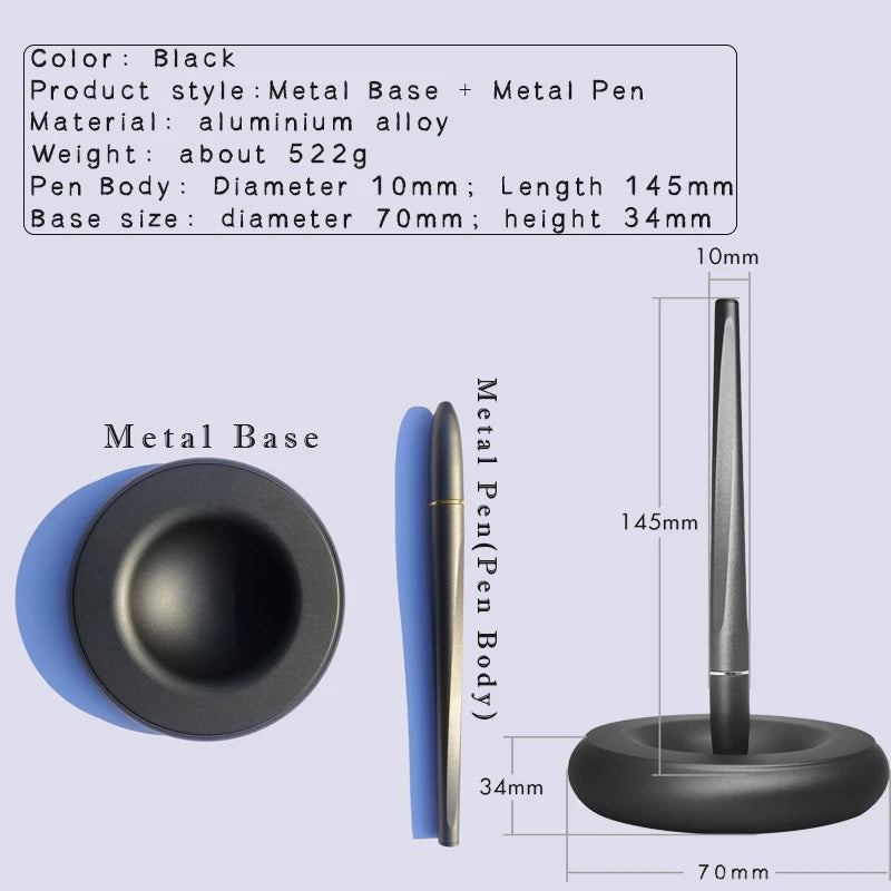 Magnetic Levitation Self Supporting Signature Pen Swing Freely Not Fall Self-Stand Hover Pen high-grade Business Office Ornament