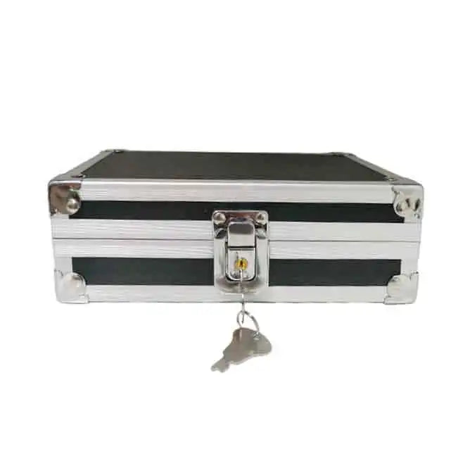 Portable Aluminum Tool Boxes Silver Metal Safety Equipment Cases Instrument Storage Case Cash Jewelry Organizers Rugged Toolbox
